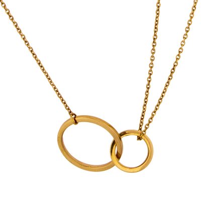 گردنبند طلای هندسی نور